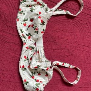 For Love & Lemons Victoria Secret satin rose bra new without tags size L
